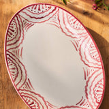 Late Afternoon Pink Oval Platter