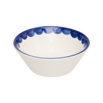 Late Afternoon Blue Scallop bowl