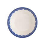 Late Afternoon Blue Scallop bowl