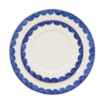 Late Afternoon Blue Scallop Dinner Plate Set