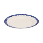 Late Afternoon Blue Scallop Dinner Plate