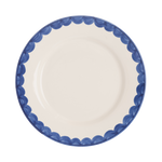 Late Afternoon Blue Scallop Dinner Plate