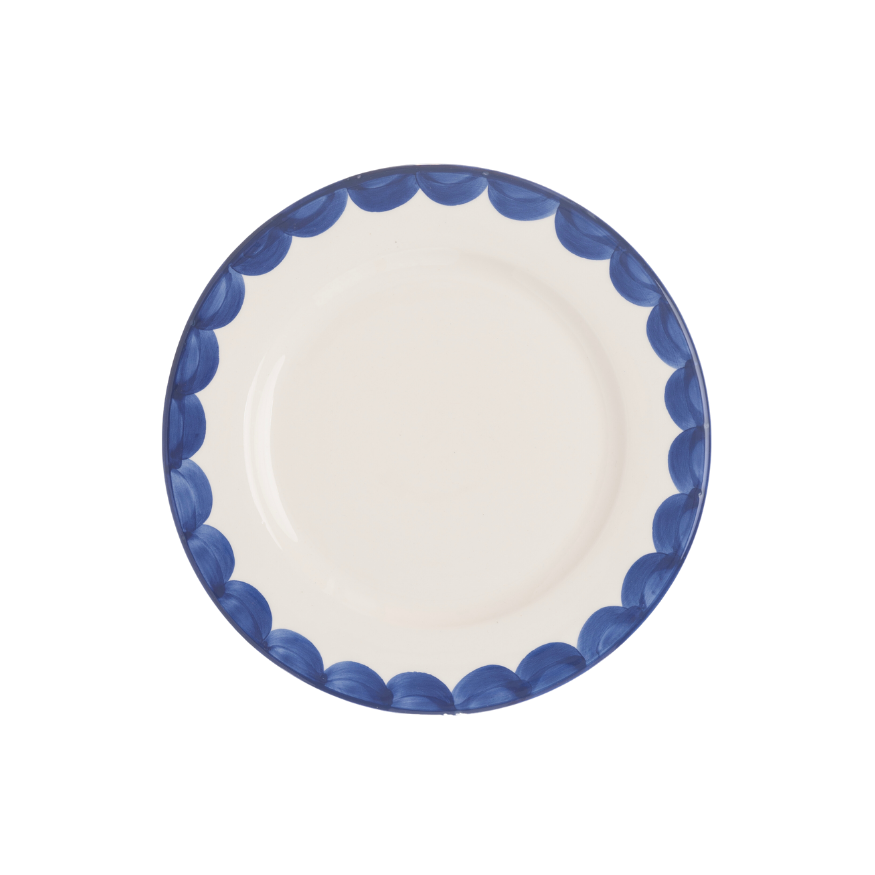 Late Afternoon Blue Scallop Side Plate