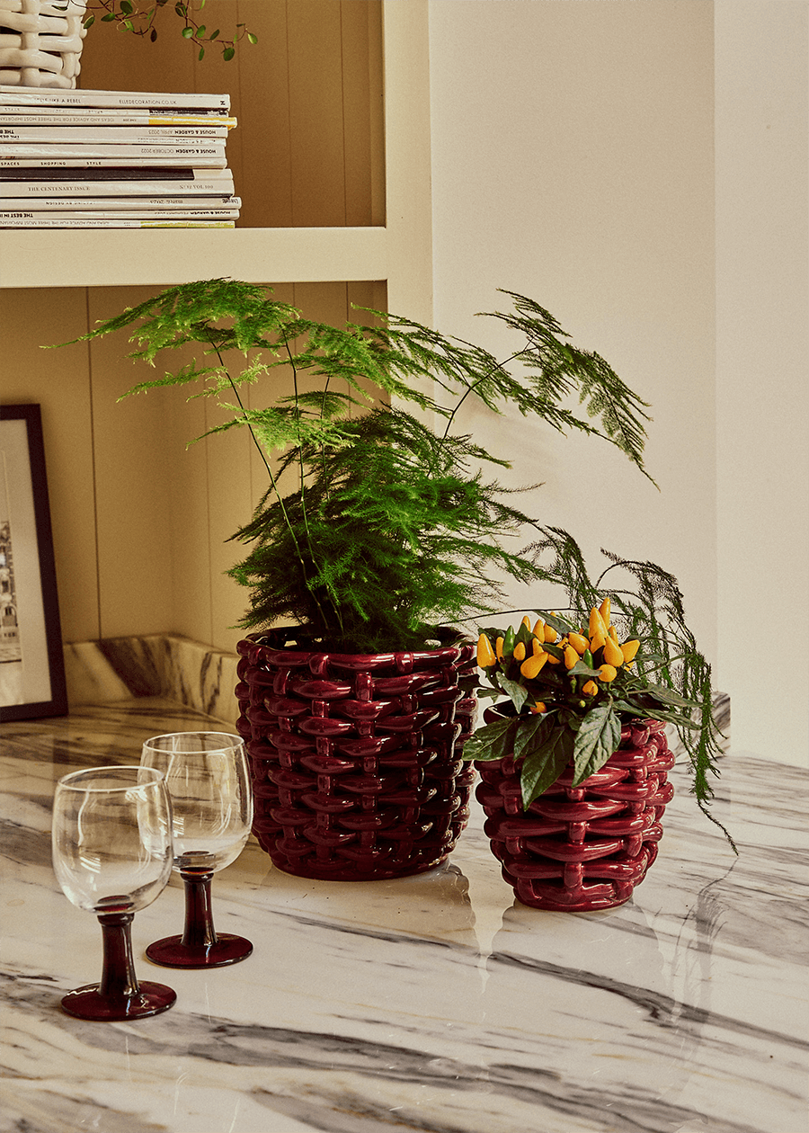 LateAfternoon_Small_Burgundy_Basketweave_Planter