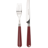 Late Afternoon Burgundy Knife and Fork Set