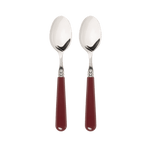 Late Afternoon Burgundy Set of 2 Teaspoons