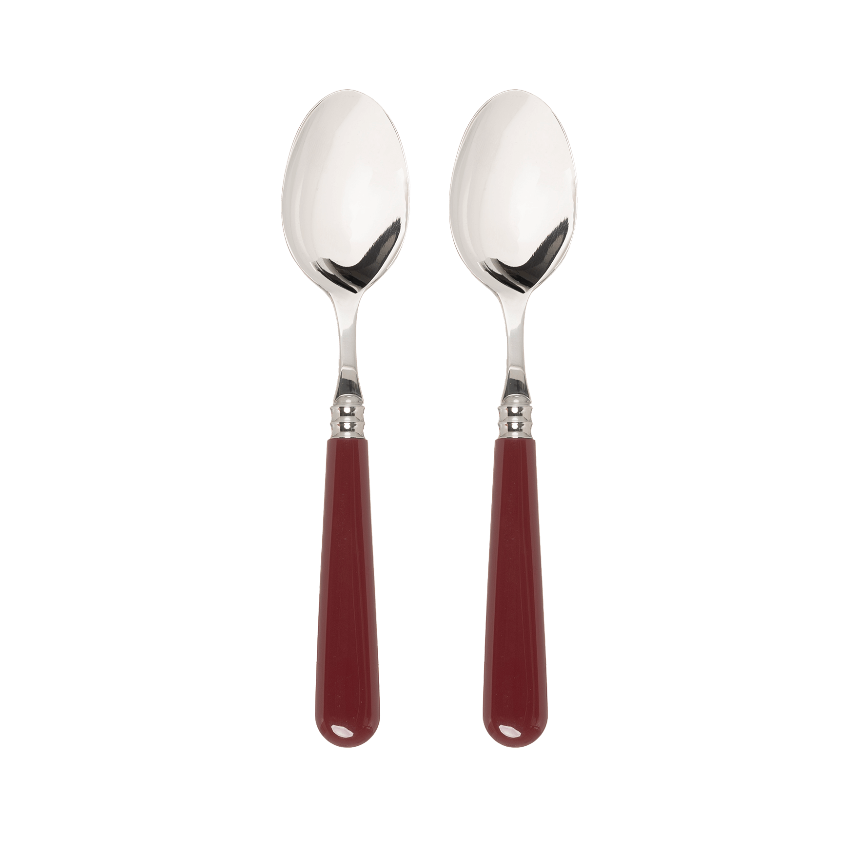 Late Afternoon Burgundy Set of 2 Teaspoons