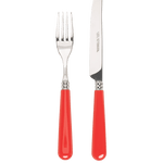 Late Afternoon Classic Red Knife and Fork Set
