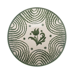 Late Afternoon Large Green Serving Bowl