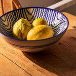 Late Afternoon Large Blue Serving Bowl