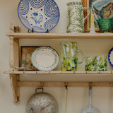 Flor Very Large Blue Serving Bowl