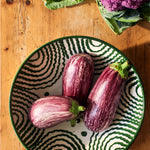 Late Afternoon Large Green Serving Bowl