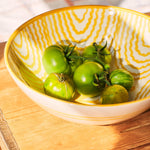 Late Afternoon Large Yellow Serving Bowl