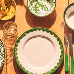 LateAfternoon_Green Scallop Dinner Plate