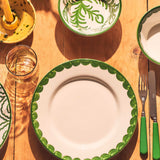 LateAfternoon_Green Scallop Dinner Plate