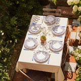 Late Afternoon Blue Tabla Dinner Plate Tablescape