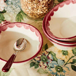Late Afternoon Burgundy Set of 2 Dessert Spoons