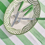 Late Afternoon Green Knife and Fork Set
