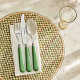 Late Afternoon Green Knife and Fork Cutlery Set