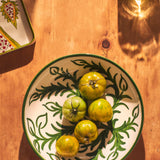 Late Afternoon Large Green Vina Serving Bowl