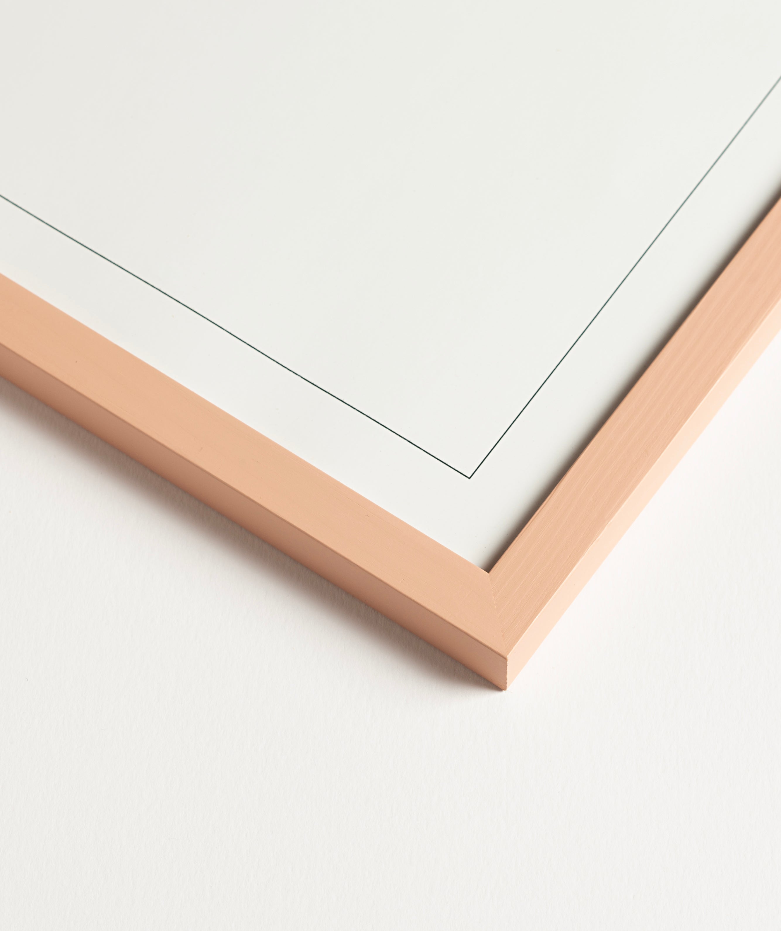 Plaster Pink Wood Picture Frame