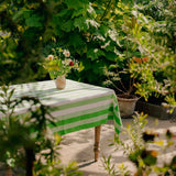 Lush Green Stripe Napkins (Set of 2)