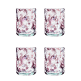 Late Afternoon Pink Morada Glass Tumbler Set of 4