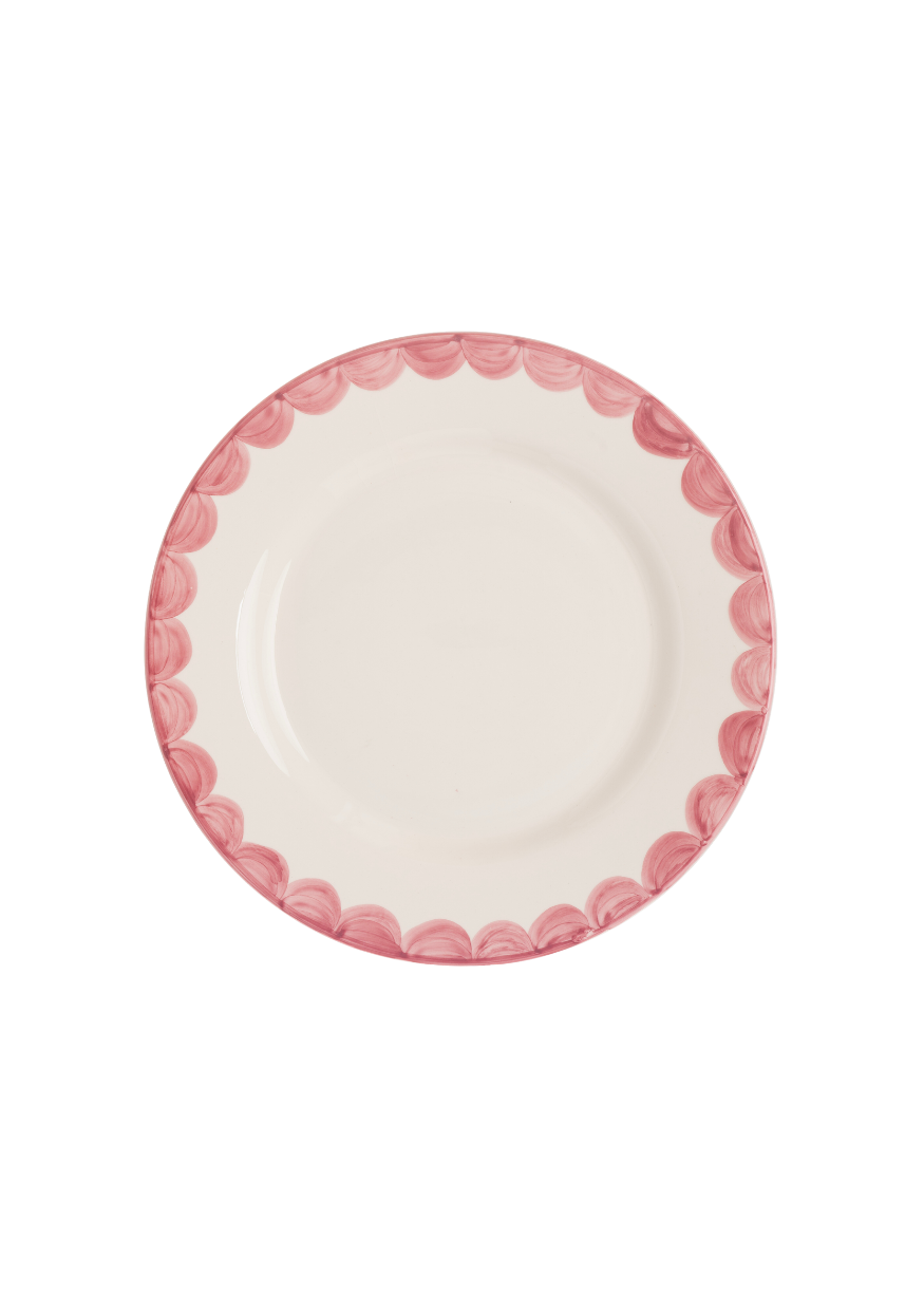Pink Scallop Side Plate