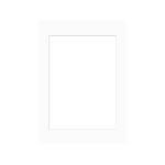 White Picture Frame Mount A3