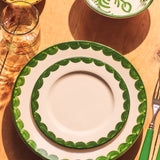 Green Scallop Side Plate