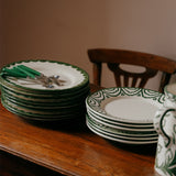 Green Scallop Dinner Plate