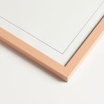 Plaster Pink Wood Picture Frame