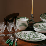 Green Scallop Bowl