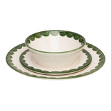 Green Scallop Side Plate