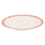 Pink Scallop Dinner Plate