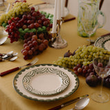 Green Scallop Dinner Plate