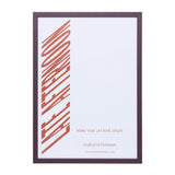 Burgundy Wood Picture Frame