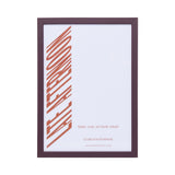 Burgundy Wood Picture Frame