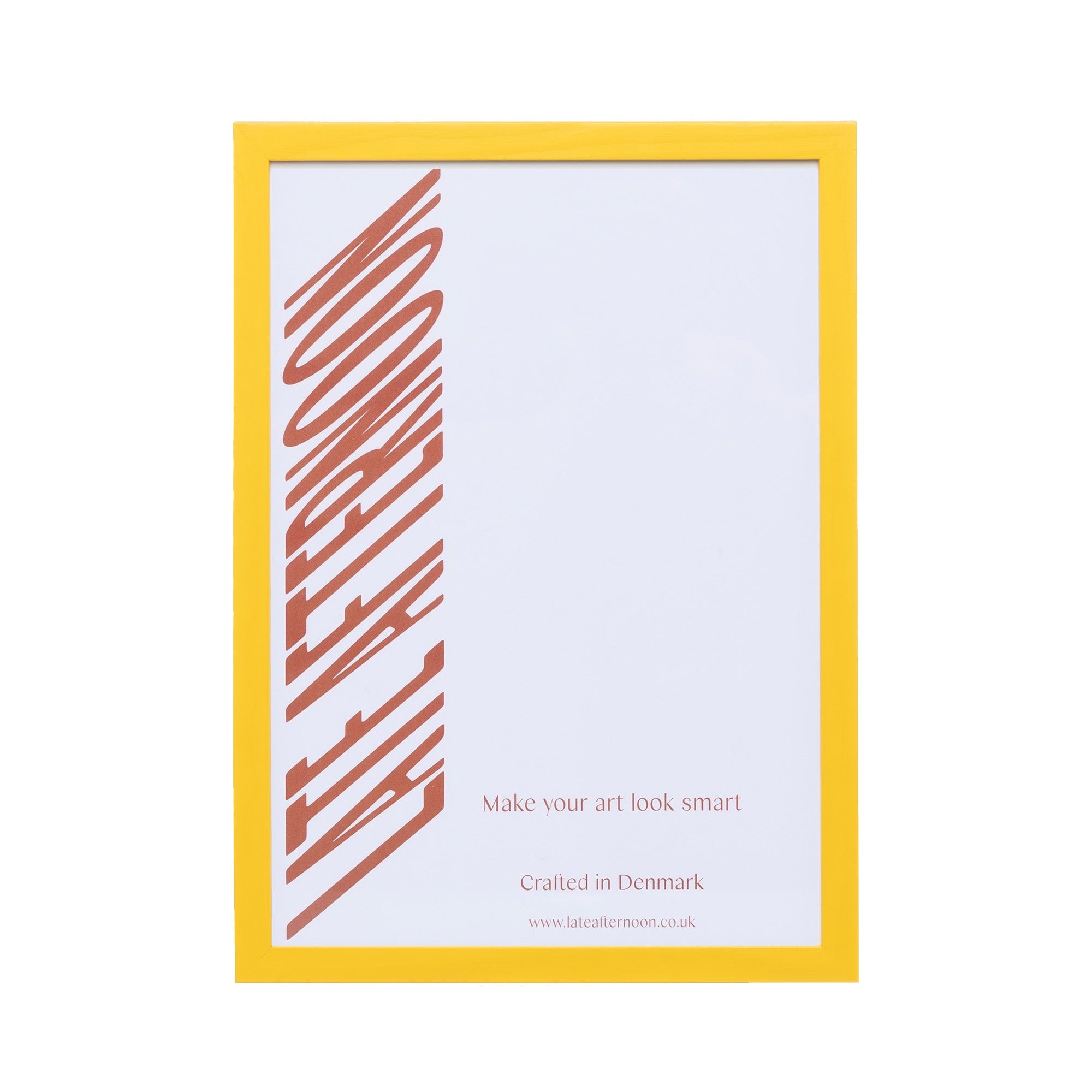 Naples Yellow Wood Picture Frame