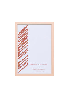 Plaster Pink Wood Picture Frame