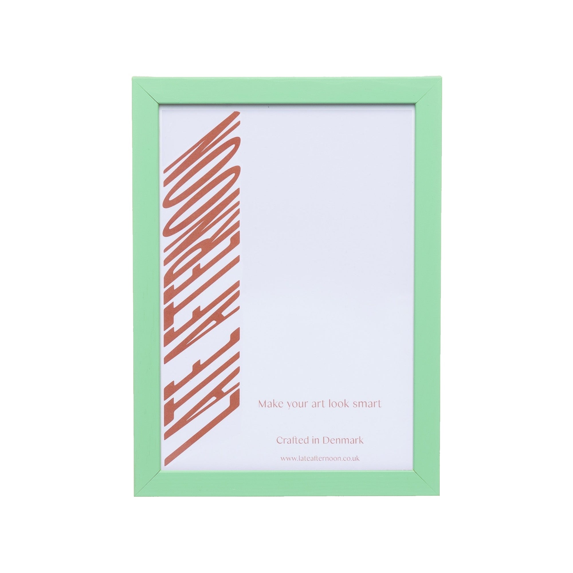 Arsenic Green Wood Picture Frame