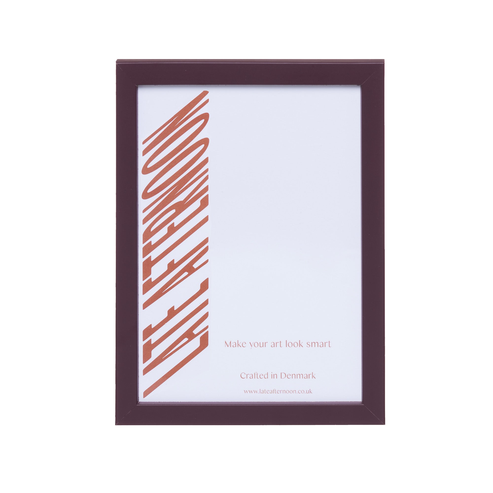 Burgundy Wood Picture Frame
