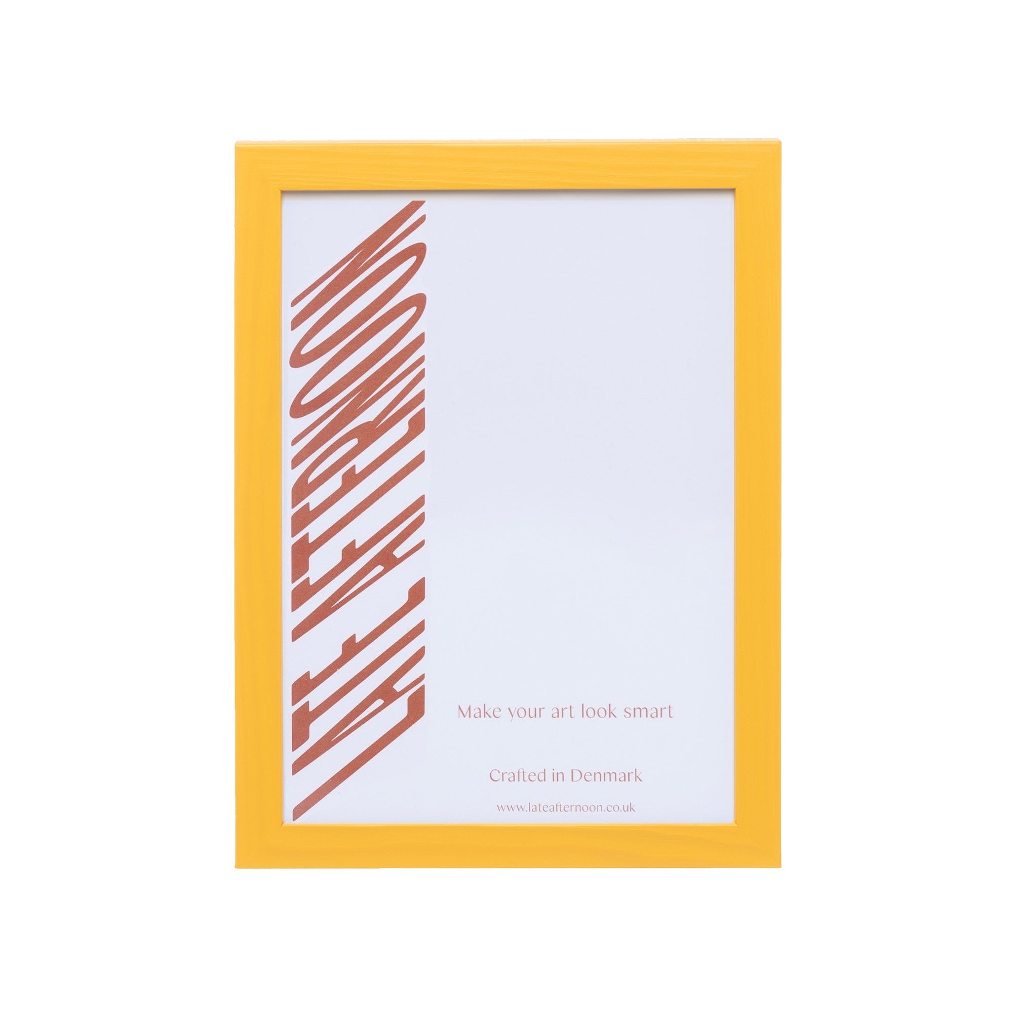 Naples Yellow Wood Picture Frame