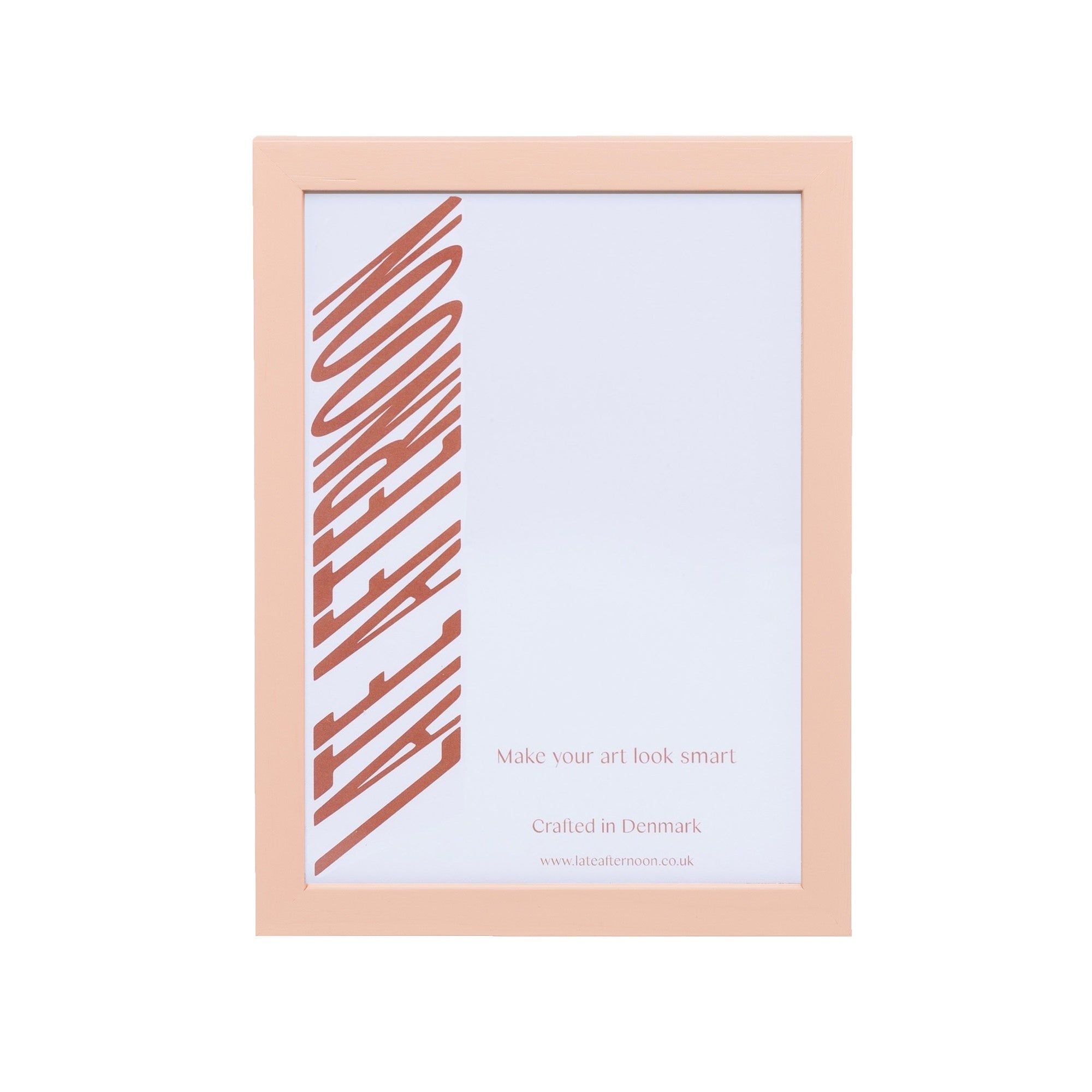 Plaster Pink Wood Picture Frame