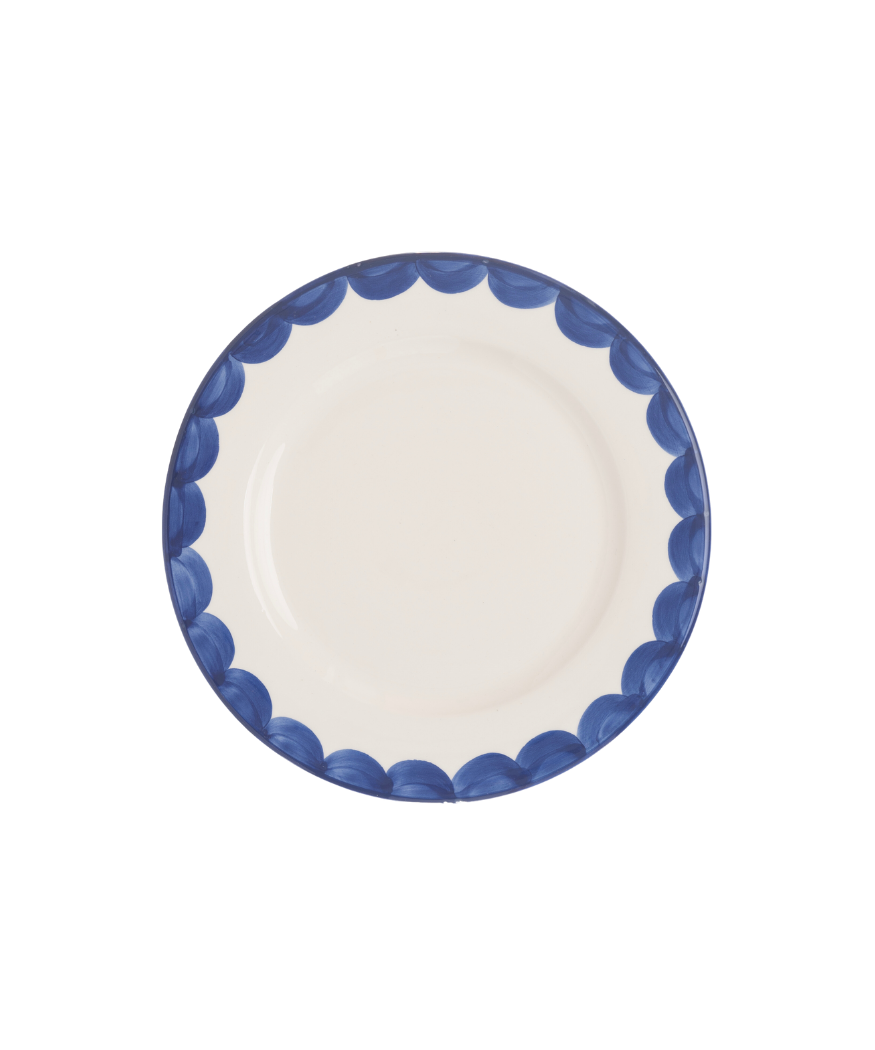 Late Afternoon Blue Scallop Side Plate