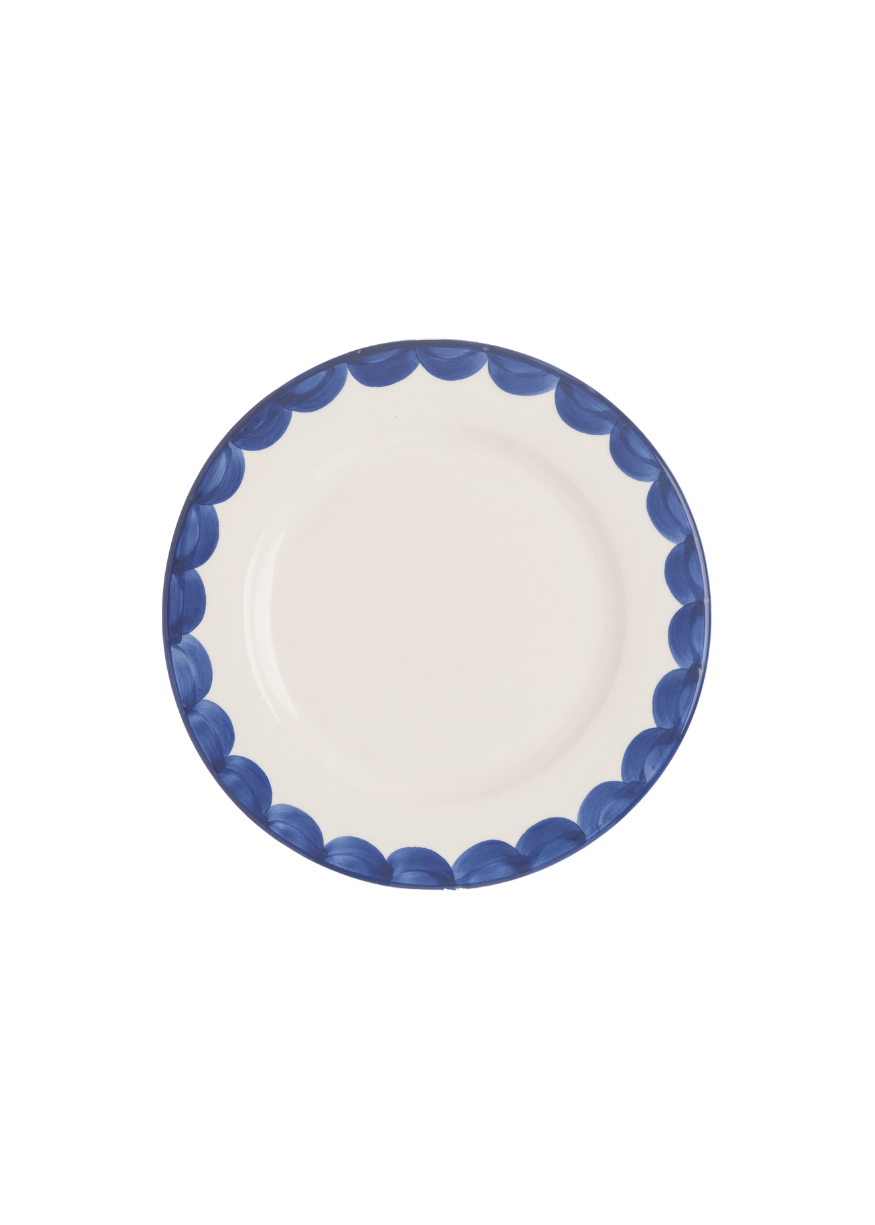 Late Afternoon Blue Scallop Side Plate