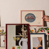 Burgundy Wood Picture Frame