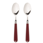 Late Afternoon Burgundy Set of 2 Dessert Spoons
