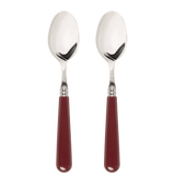 Late Afternoon Burgundy Set of 2 Dessert Spoons