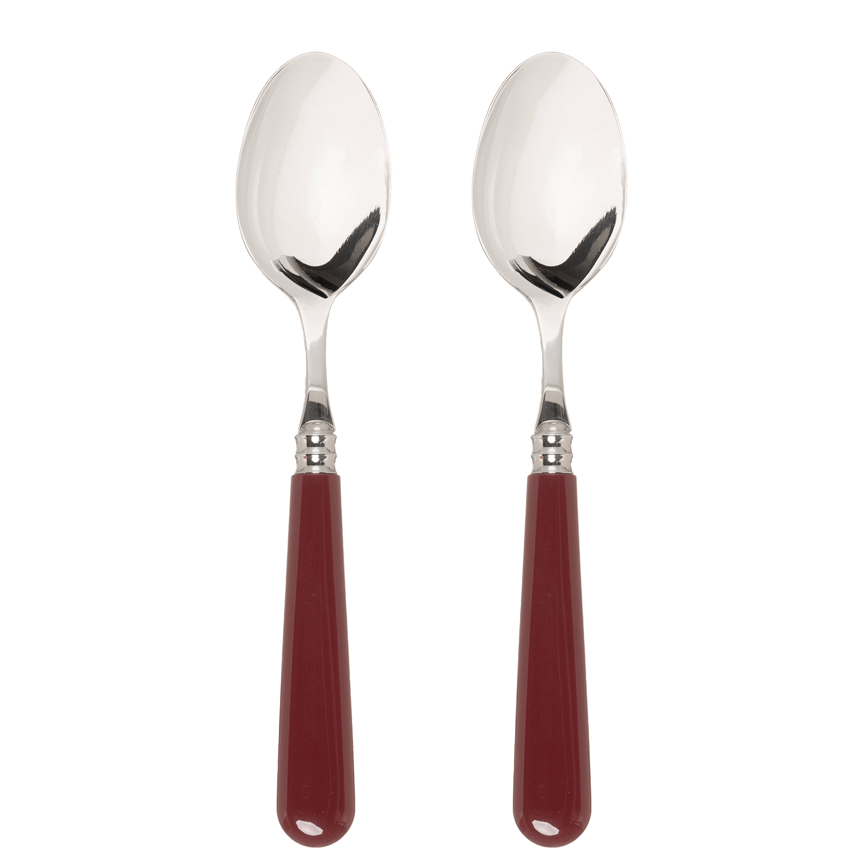 Late Afternoon Burgundy Set of 2 Dessert Spoons